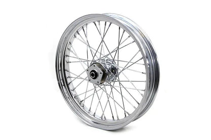 V-Twin 21 Inch x 3.25 Inch Front Spoke Wheel for Harley Davidson FLST Models by V-Twin