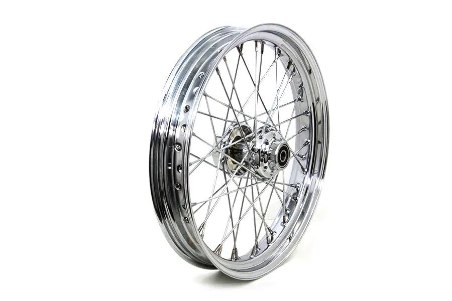 V-Twin 21 inch x 3.25 inch Front Spoke Wheel for Harley Davidson FLST Models by V-Twin
