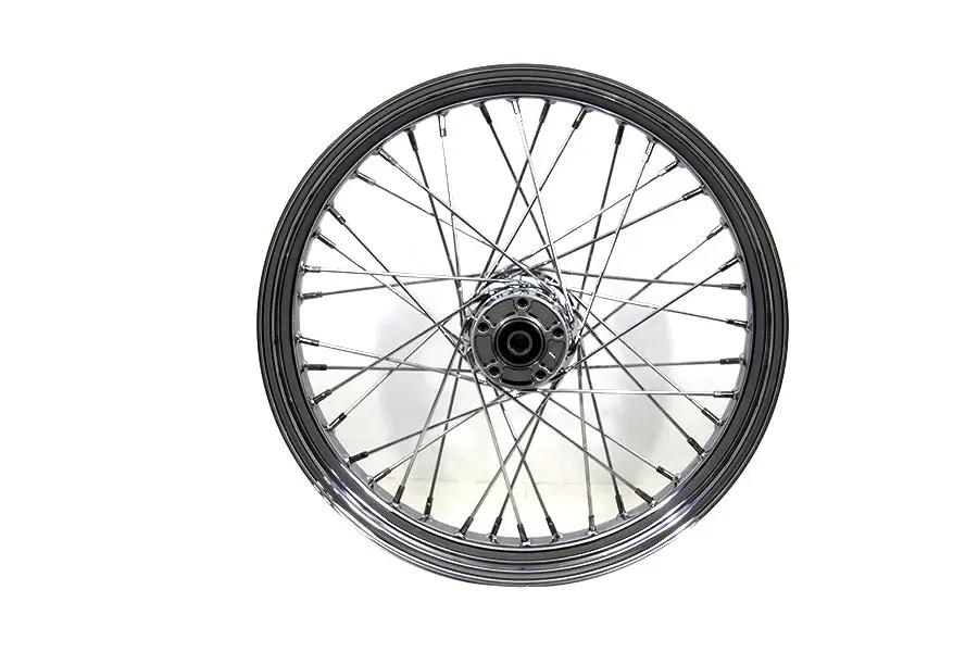 V-Twin 21 inch x 3.25 inch Front Spoke Wheel for Harley Davidson FLST Models by V-Twin