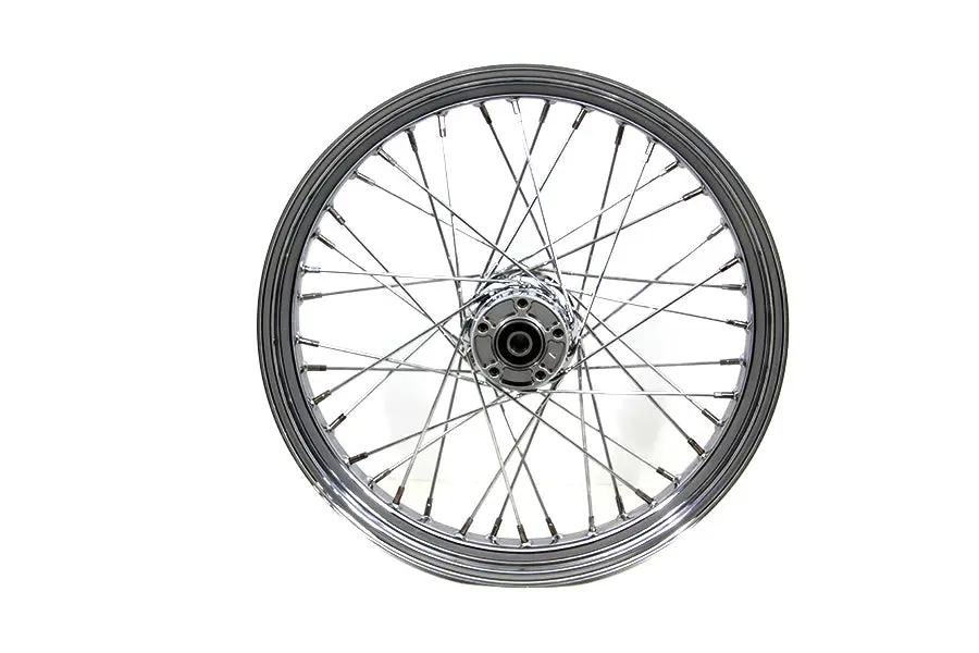 V-Twin 21 inch x 3.25 inch Front Spoke Wheel for Harley Davidson FLST Models by V-Twin