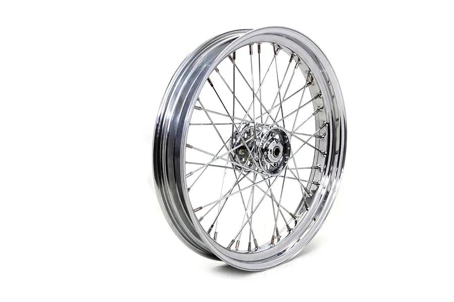 V-Twin 21 Inch x 3.25 Inch Front Spoke Wheel for Harley Davidson EL & FL Models by V-Twin
