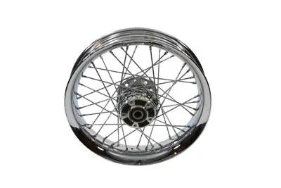 V-Twin 16 Inch x 3.00 Inch Front Spoke Wheel for Harley Davidson FLST Models - Part 43011-05 by V-Twin