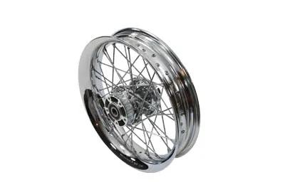 V-Twin 16 Inch x 3.00 Inch Front Spoke Wheel for Harley Davidson FLST Models - Part 43011-05 by V-Twin