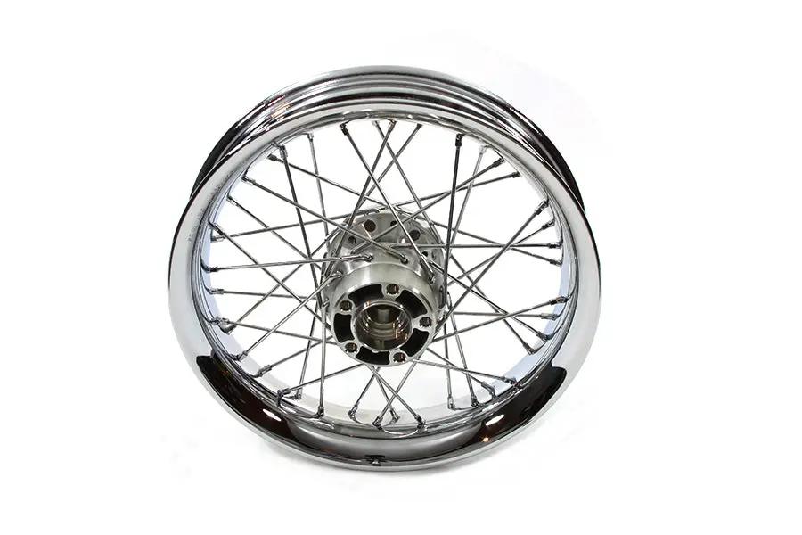V-Twin 16 inch x 3.00 inch Rear Spoke Wheel for Harley Davidson FLT & XL Models by V-Twin