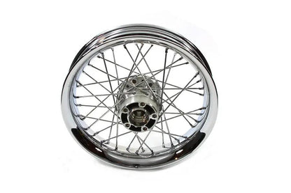 V-Twin 16 inch x 3.00 inch Rear Spoke Wheel for Harley Davidson FLT & XL Models by V-Twin