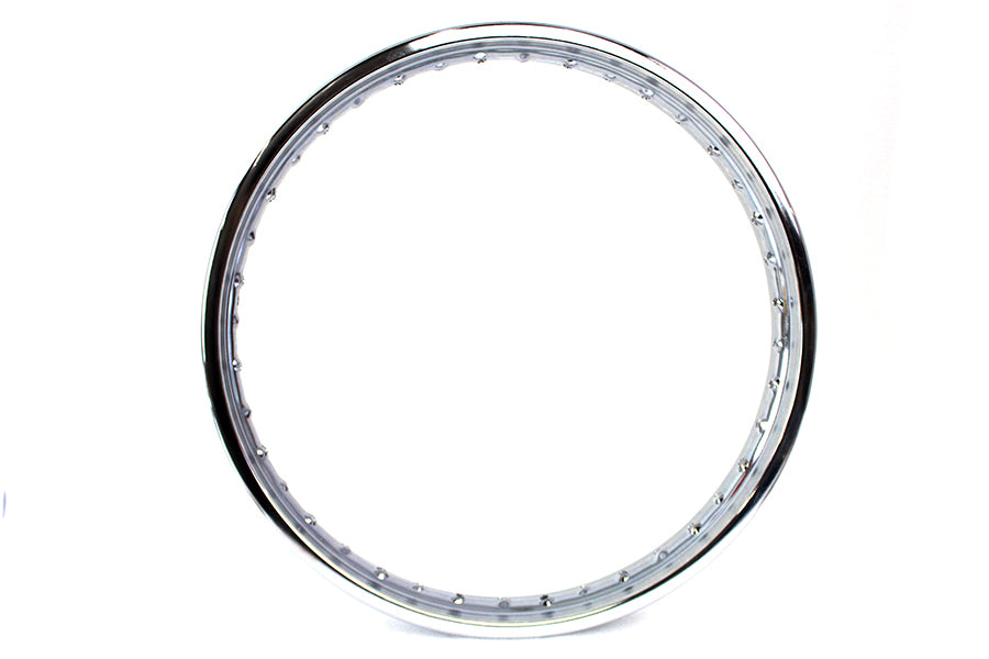 V-Twin 26514 21 in x 2.15 in Rolled Edge Chrome Wheel Rim