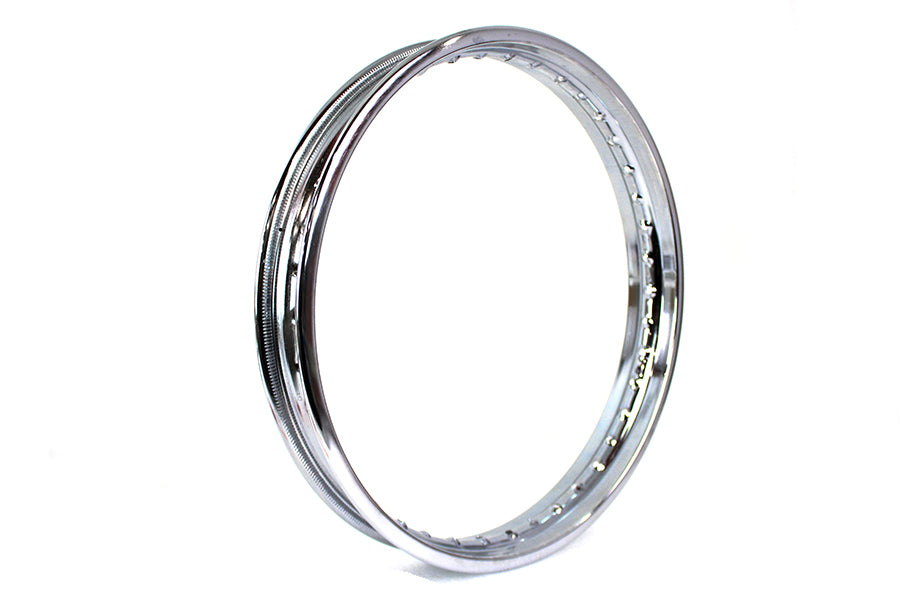 V-Twin 26514 21 in x 2.15 in Rolled Edge Chrome Wheel Rim