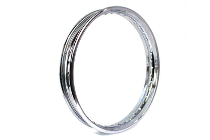 V-Twin 26514 21 in x 2.15 in Rolled Edge Chrome Wheel Rim