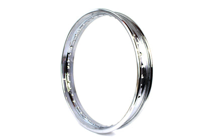 V-Twin 26514 21 in x 2.15 in Rolled Edge Chrome Wheel Rim