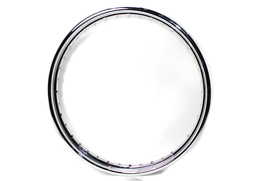 V-Twin 11646 21-Inch x 2.15-Inch Rolled Edge Chrome Wheel Rim
