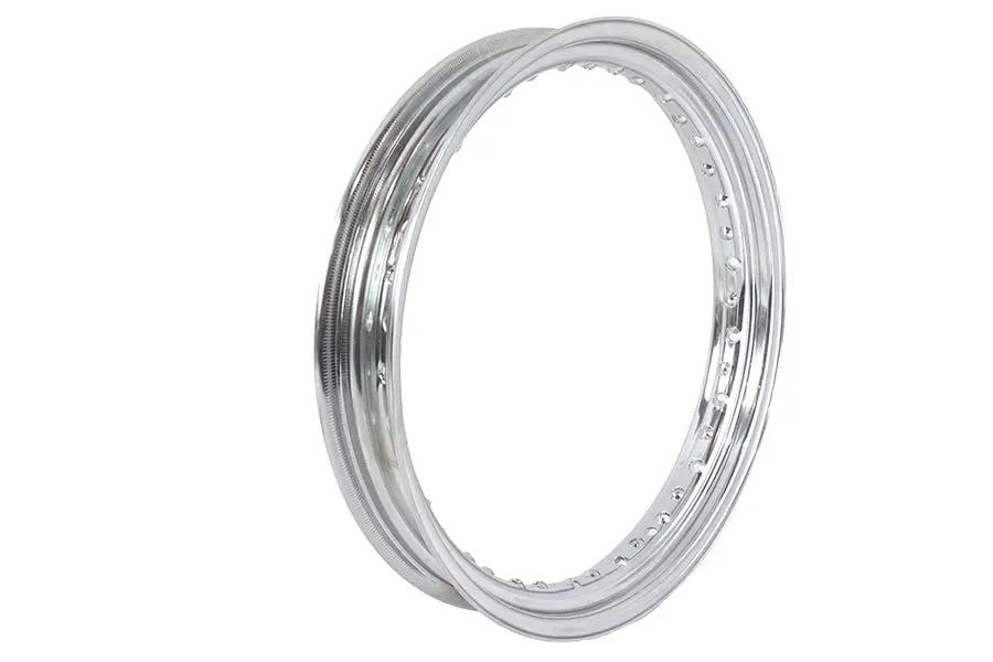 V-Twin 18 Inch x 2.5 Inch Drop Center Chrome Wheel Rim for Harley Sportsters with Drum Brake - Part #11229 by V-Twin