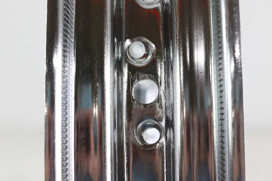 V-Twin 18 Inch x 2.5 Inch Drop Center Chrome Wheel Rim for Harley Sportsters with Drum Brake - Part #11229 by V-Twin