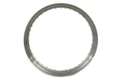 V-Twin 19 Inch x 2.50 Inch Drop Center Chrome Wheel Rim - Front by V-Twin
