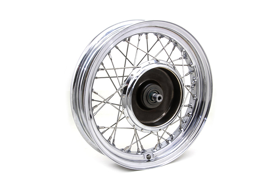 V-Twin 52-0756 16-Inch Front Wheel Assembly for 1937-1946 Harley-Davidson WL