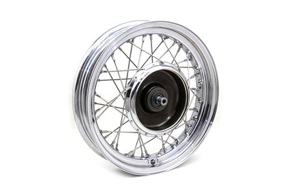 V-Twin 52-0756 16-Inch Front Wheel Assembly for 1937-1946 Harley-Davidson WL