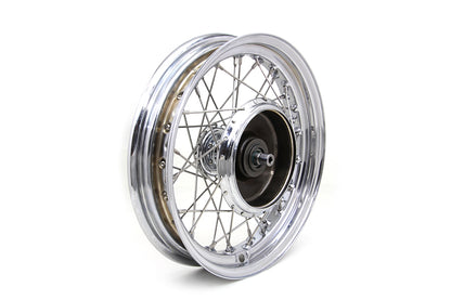 V-Twin 52-0756 16-Inch Front Wheel Assembly for 1937-1946 Harley-Davidson WL