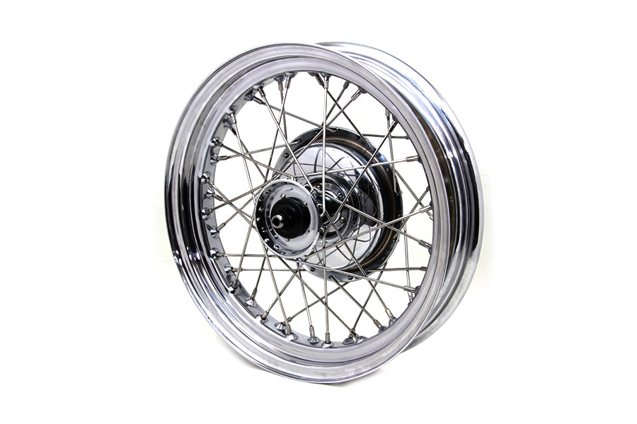 V-Twin 52-0756 16-Inch Front Wheel Assembly for 1937-1946 Harley-Davidson WL