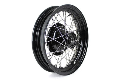V-Twin 45 inch WL 16 inch x 3.00 inch Front Wheel Assembly Black for Harley Davidson WL Models by V-Twin