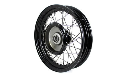 V-Twin 45 inch WL 16 inch x 3.00 inch Front Wheel Assembly Black for Harley Davidson WL Models by V-Twin
