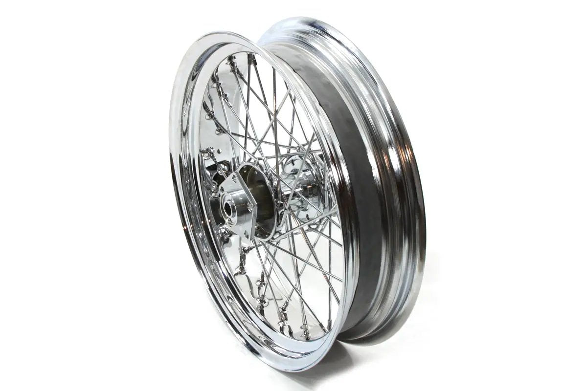 V-Twin 18 inch x 4.25 inch Replica Rear Spoke Wheel for Harley Davidson Fx Models by V-Twin