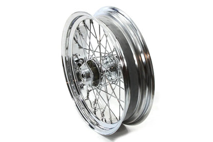 V-Twin 18 inch x 4.25 inch Replica Rear Spoke Wheel for Harley Davidson Fx Models by V-Twin