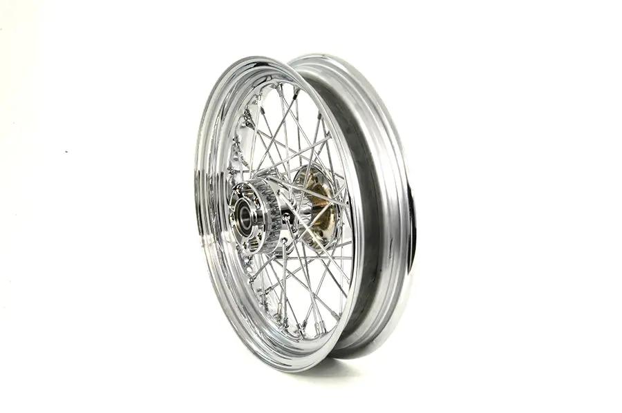 V-Twin 16 inch x 3.00 inch Rear Spoke Wheel for Harley Davidson XL (Part #64414) by V-Twin
