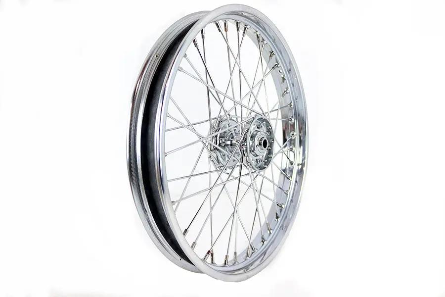 V-Twin 21 inch x 3.00 inch Timken Bearing Star Hub Front Spoke Wheel for Harley Davidson EL Models by V-Twin