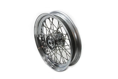 V-Twin 16 inch x 3.00 inch Replica Front or Rear Spoke Wheel for Harley Davidson EL and FL Models by V-Twin
