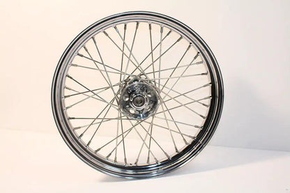 V-Twin 19 inch x 2.50 inch Replica Front or Rear Spoke Wheel for Harley Davidson EL & FL Models by V-Twin