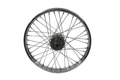 V-Twin 21 Inch x 1.85 Inch Replica Front Spoke Wheel for Harley Davidson FL Models by V-Twin