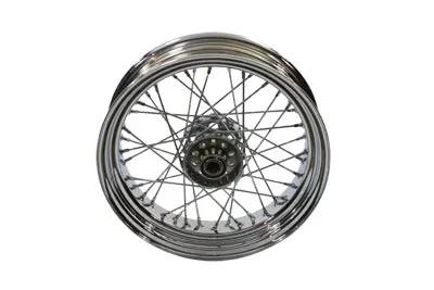 V-Twin Rear 16 inch x 4.00 inch Replica Spoke Wheel for Harley Davidson EL & FL Models by V-Twin