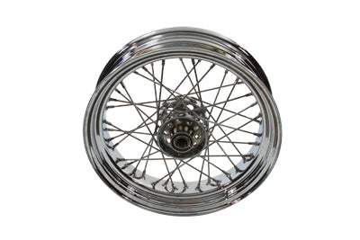 V-Twin 16 Inch x 4.00 Inch Replica Rear Spoke Wheel for Harley Davidson EL and FL Models