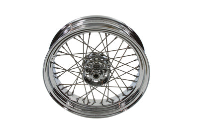 V-Twin 16 Inch x 4.00 Inch Replica Rear Spoke Wheel for Harley Davidson EL and FL Models