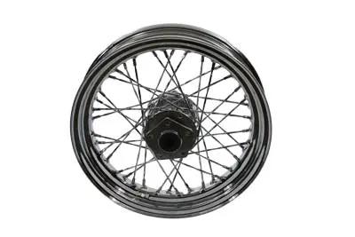 V-Twin 16 Inch x 3.00 Inch Front Spoke Wheel for Harley Davidson FLT Models (Part #64342W) by V-Twin