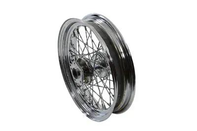 V-Twin 16 Inch x 3.00 Inch Front Spoke Wheel for Harley Davidson FLT Models (Part #64342W) by V-Twin