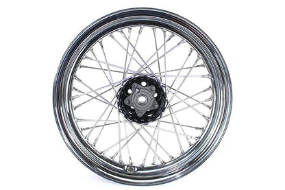 V-Twin 16 inch x 3.00 inch Replica Front or Rear Spoke Wheel for Harley Davidson EL and FL Models (Part #19472S) by V-Twin