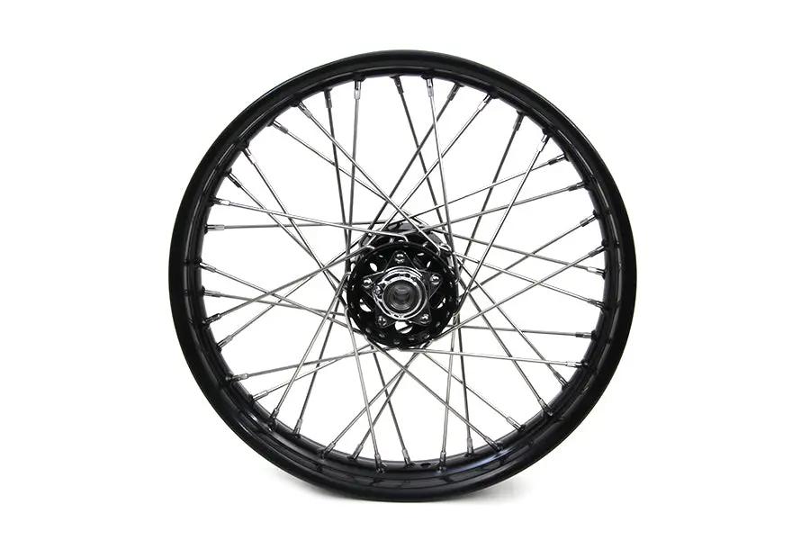 V-Twin 18 Inch x 2.15 Inch Replica Front or Rear Spoke Wheel for Harley Davidson EL and FL Models by V-Twin