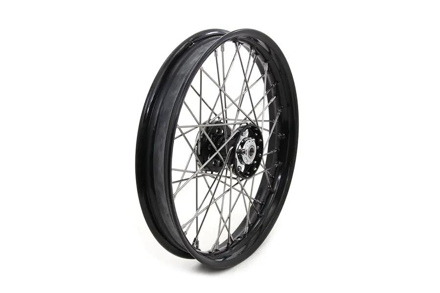 V-Twin 18 Inch x 2.15 Inch Replica Front or Rear Spoke Wheel for Harley Davidson EL and FL Models by V-Twin