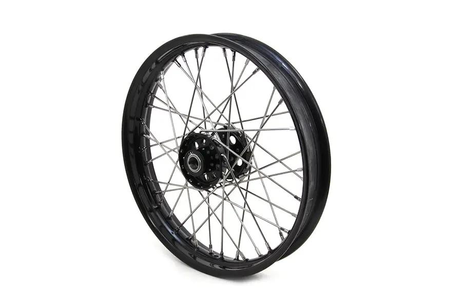 V-Twin 18 Inch x 2.15 Inch Replica Front or Rear Spoke Wheel for Harley Davidson EL and FL Models by V-Twin