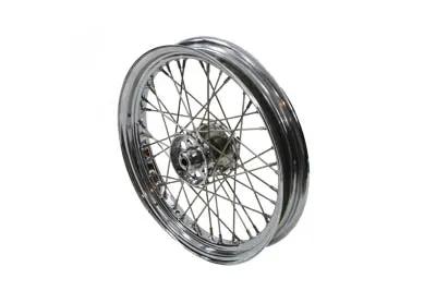 V-Twin 18 inch x 2.50 inch Rear Spoke Wheel Chrome for Harley Davidson XL (1957-1966) by V-Twin