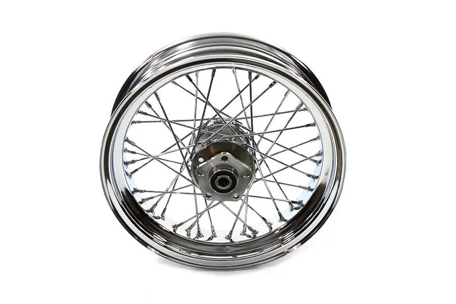 V-Twin 16 inch x 4.00 inch Rear Spoke Wheel for Harley Davidson FXST Models by V-Twin