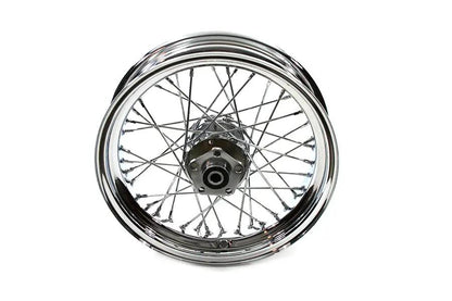 V-Twin 16 inch x 4.00 inch Rear Spoke Wheel for Harley Davidson FXST Models by V-Twin