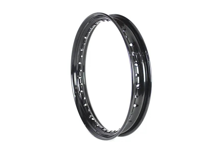 V-Twin KH Replica 18 Inch x 2.15 Inch Wheel Rim in Black for Harley Davidson WL Models by V-Twin
