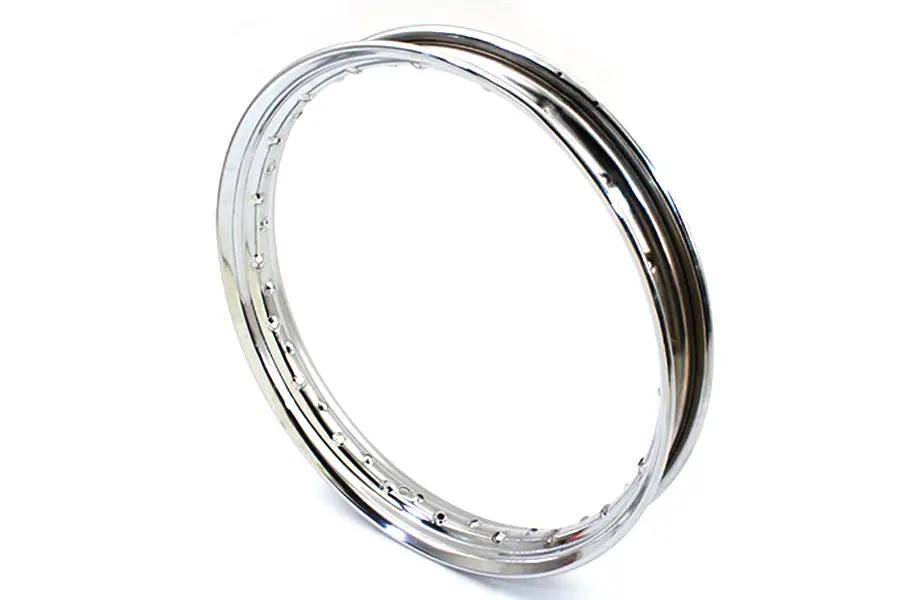 V-Twin KH Replica 19 Inch x 2.25 Inch Chrome Wheel Rim for Harley Davidson WL (1930-1939) by V-Twin