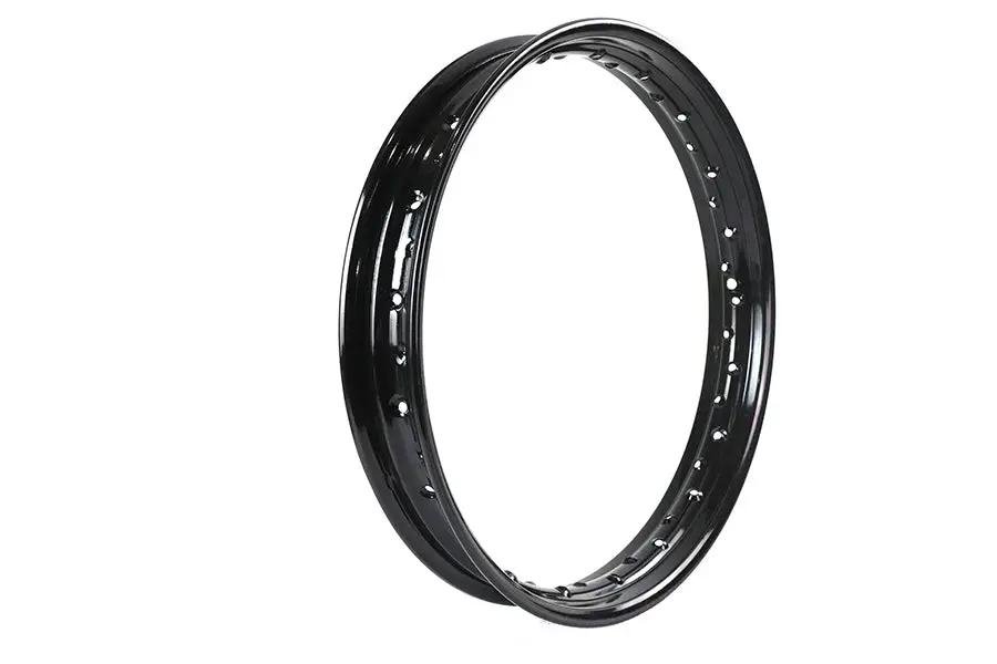 V-Twin Replica 19 Inch x 2.25 Inch Wheel Rim Black for Harley Davidson VL Models by V-Twin