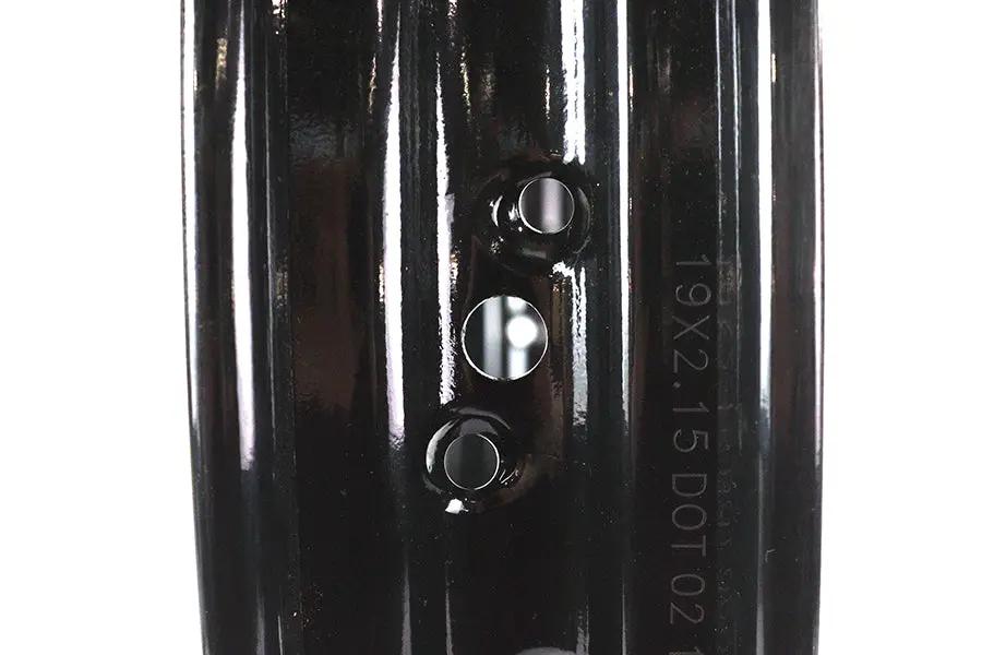 V-Twin Replica 19 Inch x 2.25 Inch Wheel Rim Black for Harley Davidson VL Models by V-Twin