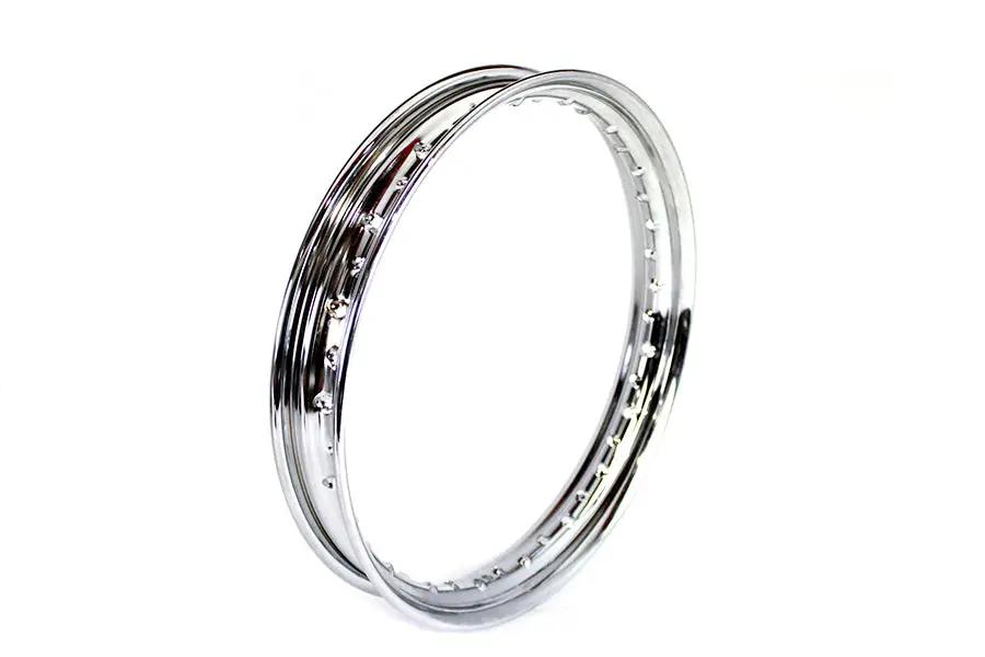 V-Twin 18 inch x 2.15 inch KH Replica Wheel Rim Chrome for Harley Davidson WL Models by V-Twin