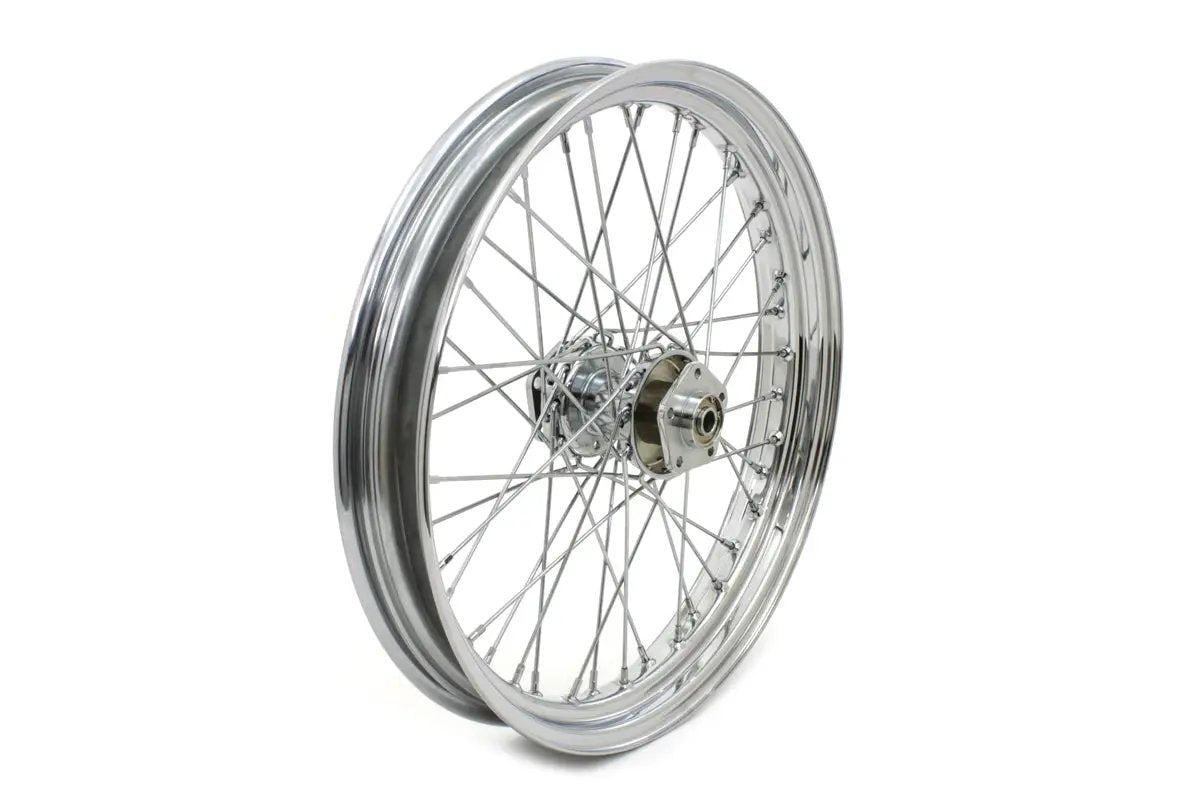V-Twin 64521 23 Inch x 3.00 Inch Front Spoke Wheel for Harley Davidson FL Models by V-Twin