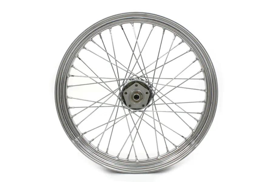 V-Twin 64521 23 Inch x 3.00 Inch Front Spoke Wheel for Harley Davidson FL Models by V-Twin