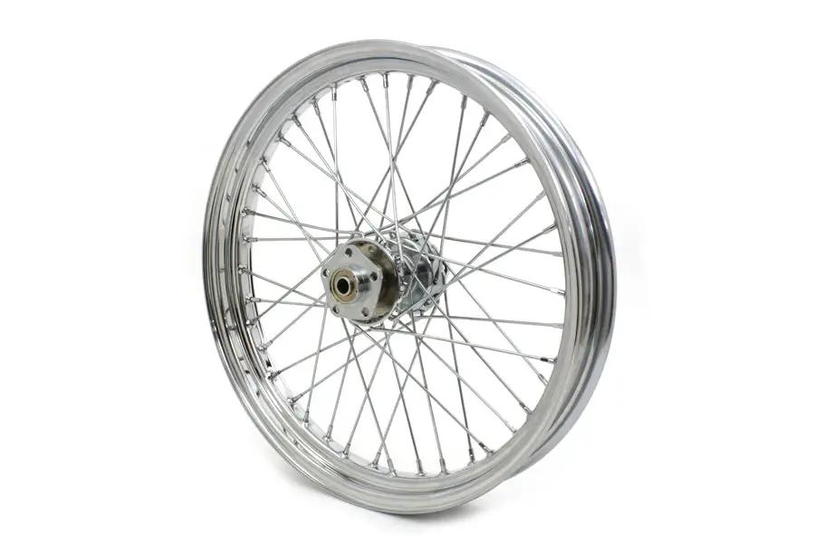 V-Twin 64521 23 Inch x 3.00 Inch Front Spoke Wheel for Harley Davidson FL Models by V-Twin